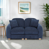 Cloud 2 Seater Sofa Deep Blue from Roseland Furniture