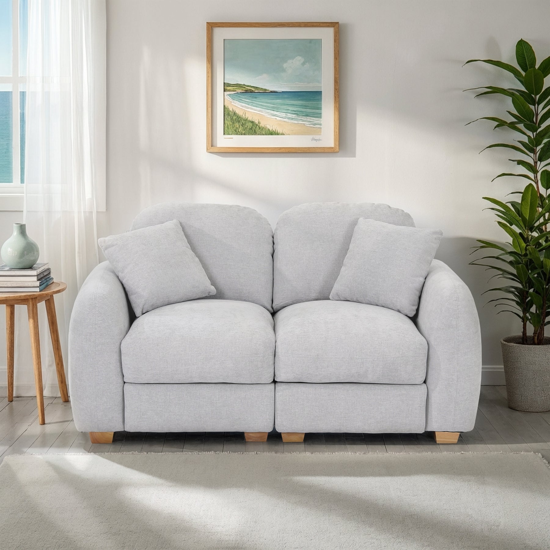 Cloud 2 Seater Sofa Fog from Roseland Furniture
