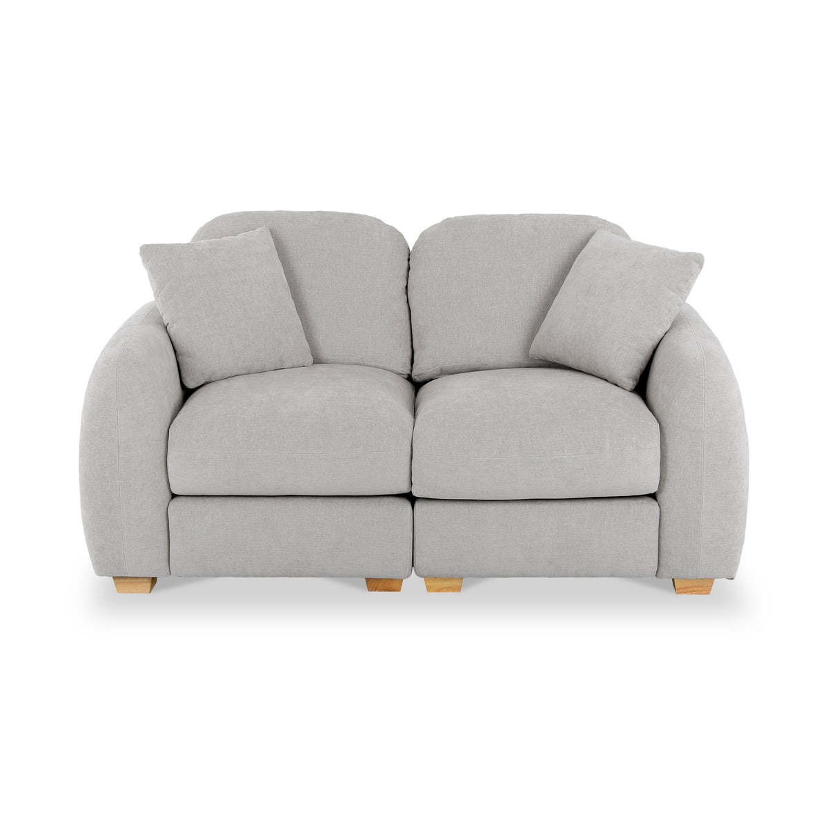 Cloud 2 Seater Sofa Fog Front1 from Roseland Furniture