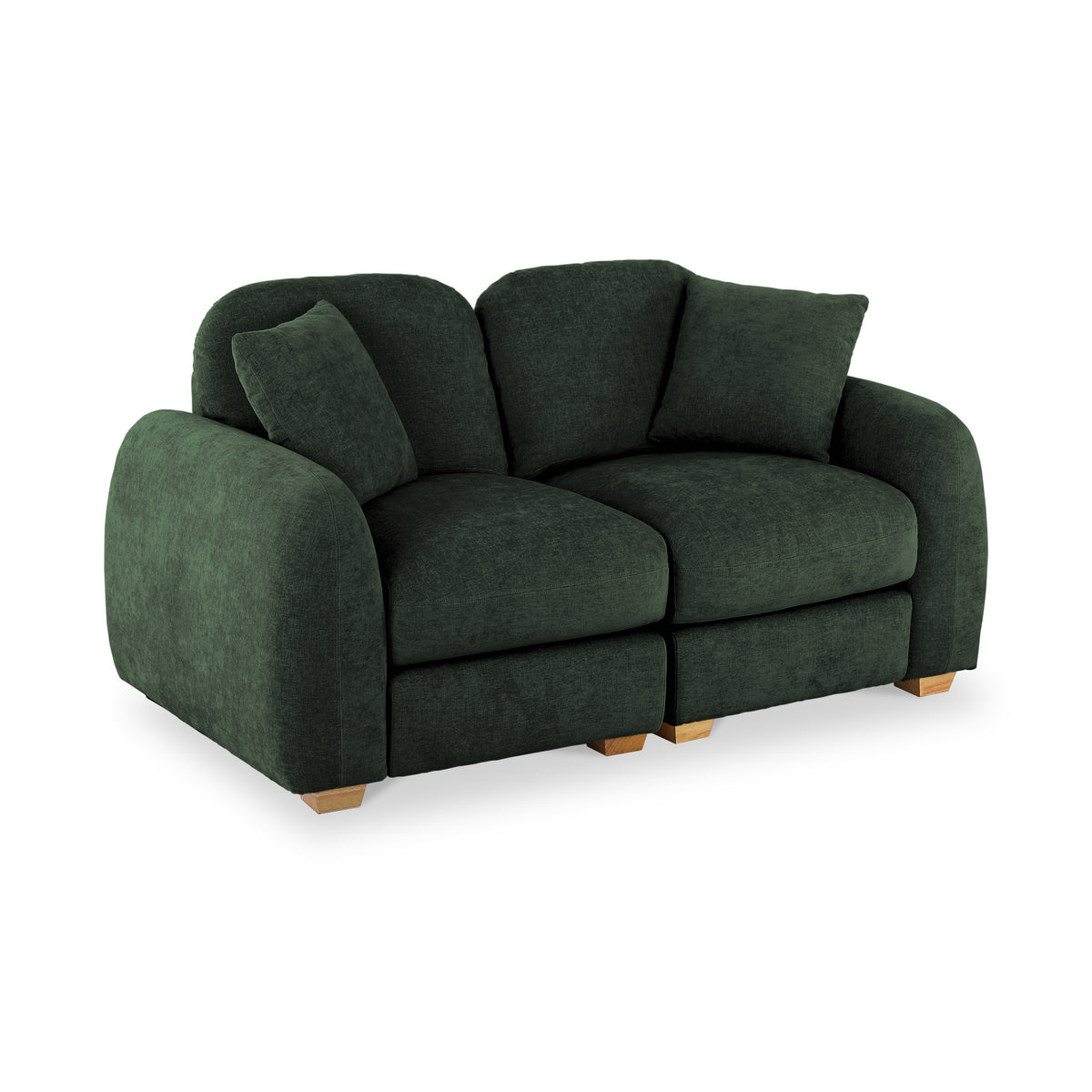 Cloud 2 Seater Sofa Moss Angle1 from Roseland Furniture