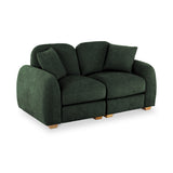 Cloud 2 Seater Sofa Moss Angle1 from Roseland Furniture