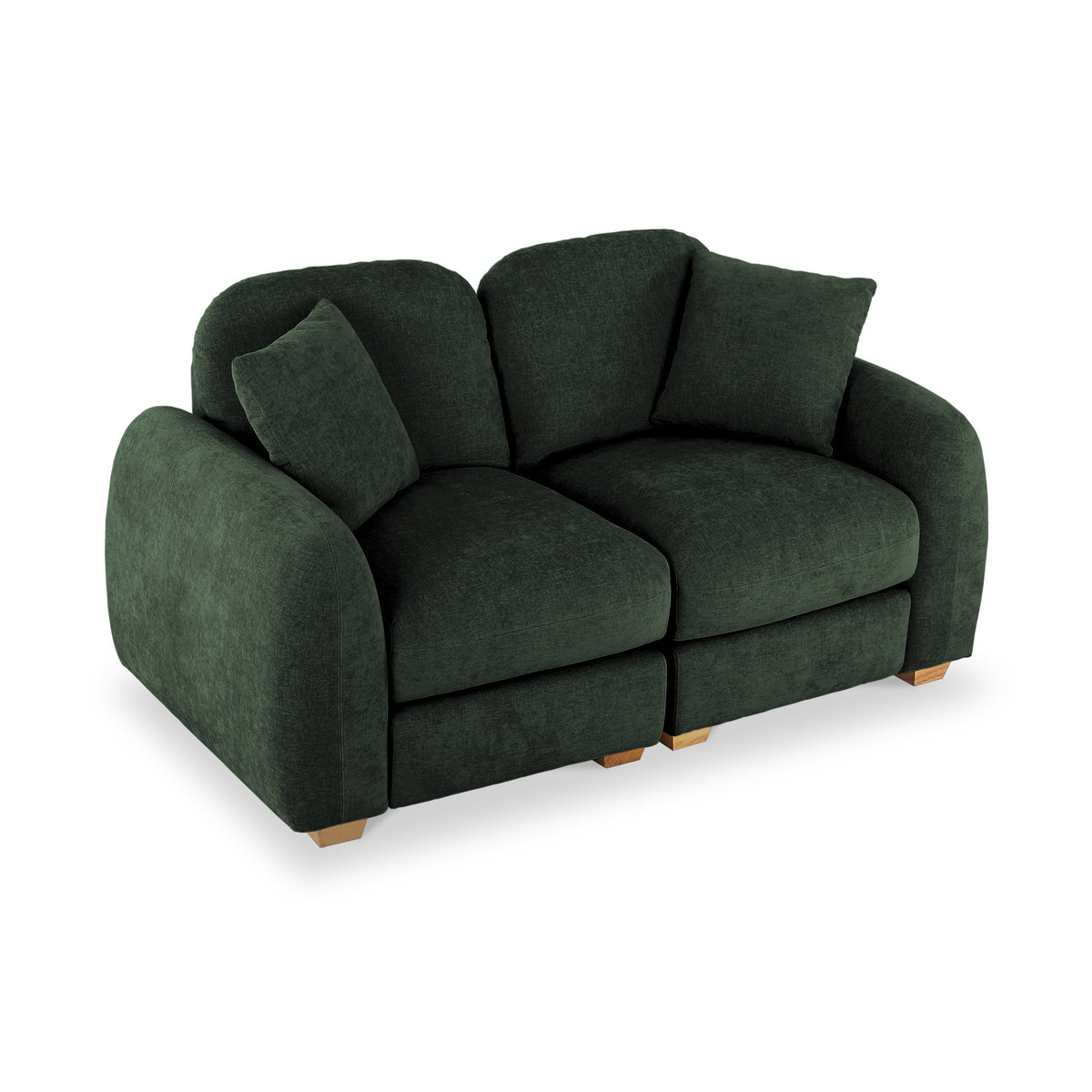 Cloud 2 Seater Sofa Moss Angle1 from Roseland Furniture