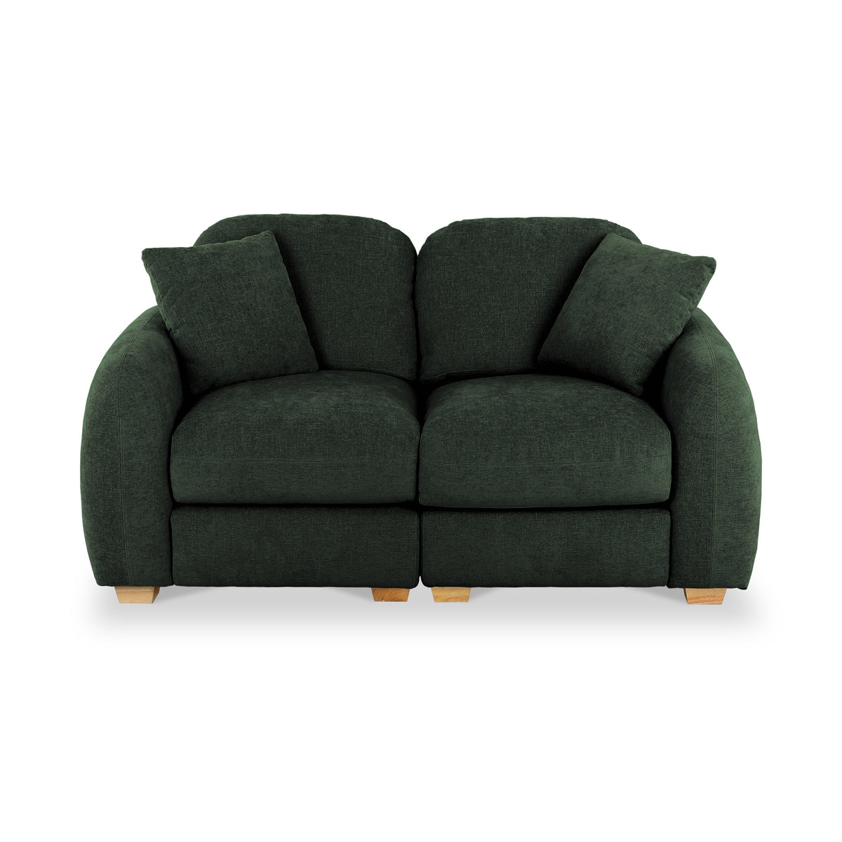 Cloud 2 Seater Sofa Moss Front1 from Roseland Furniture