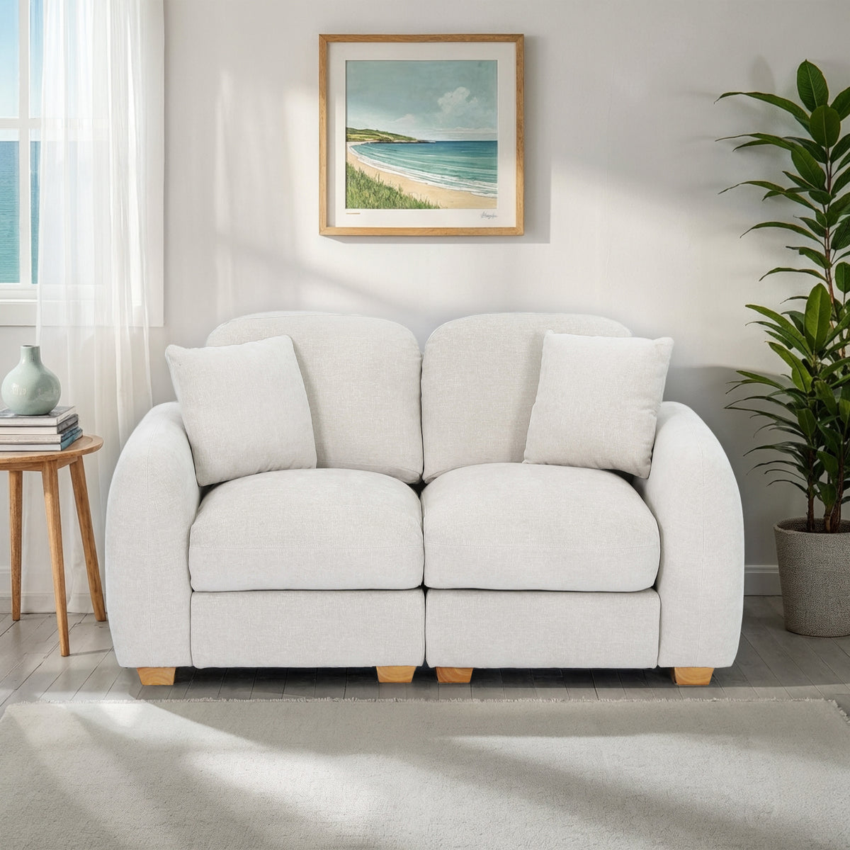 Cloud 2 Seater Sofa Natural Haze from Roseland Furniture