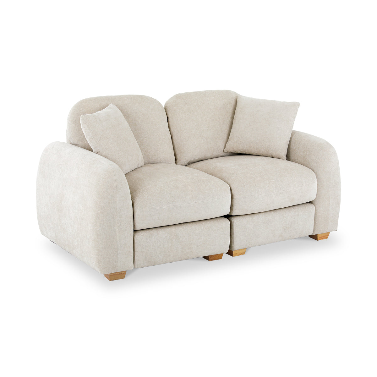 Cloud 2 Seater Sofa Natural Haze Angle2 from Roseland Furniture