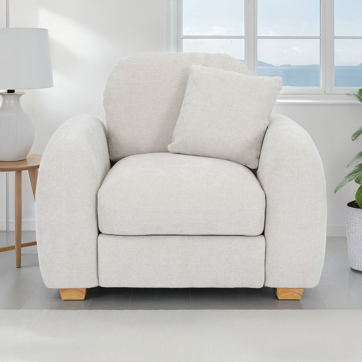 Cloud Armchair Natural Haze from Roseland Furniture