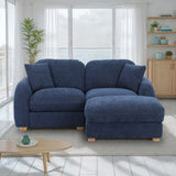Cloud Chaise Sofa Deep Blue from Roseland Furniture