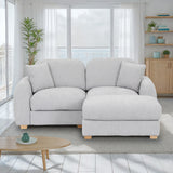 Cloud Chaise Sofa Fog Grey from Roseland Furniture
