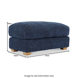 Cloud Footstool Deep Blue from Roseland Furniture