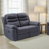 Conway Charcoal 2 Seater Recliner Sofa - Lifestyle shot