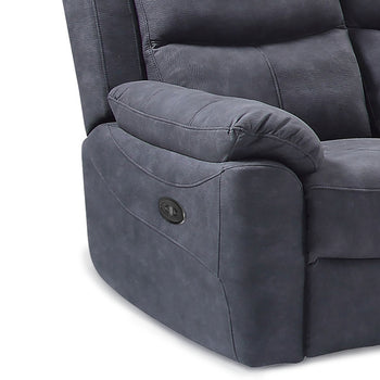 Conway Charcoal Electric Reclining 2 Seater Sofa