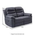 Conway Charcoal Electric 2 Seater Recliner from Roseland Furniture