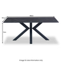 Earlsdon Grey 180cm Sintered Stone Dining Table