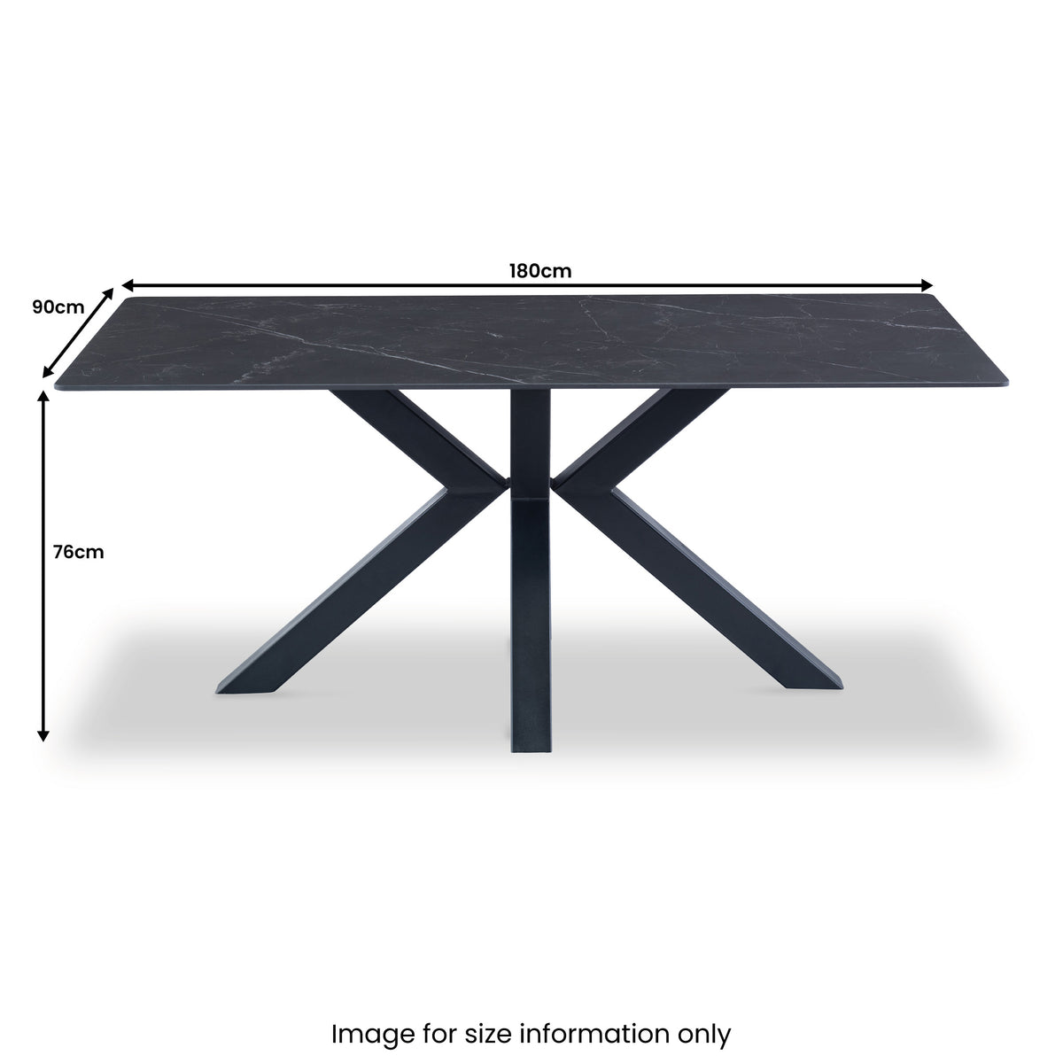Earlsdon Grey 180cm Sintered Stone Dining Table
