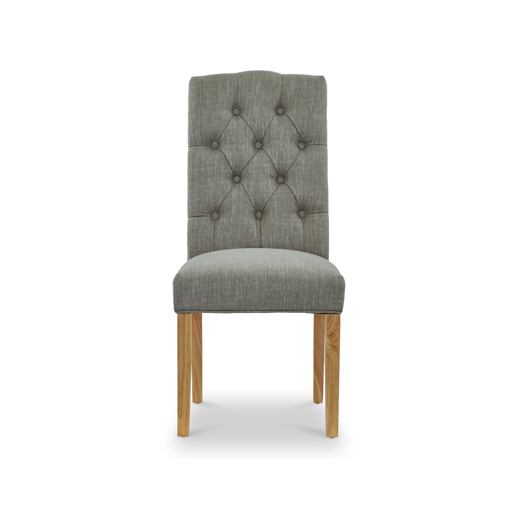 Portland Button Back Dining Chair Grey from Roseland Furniture