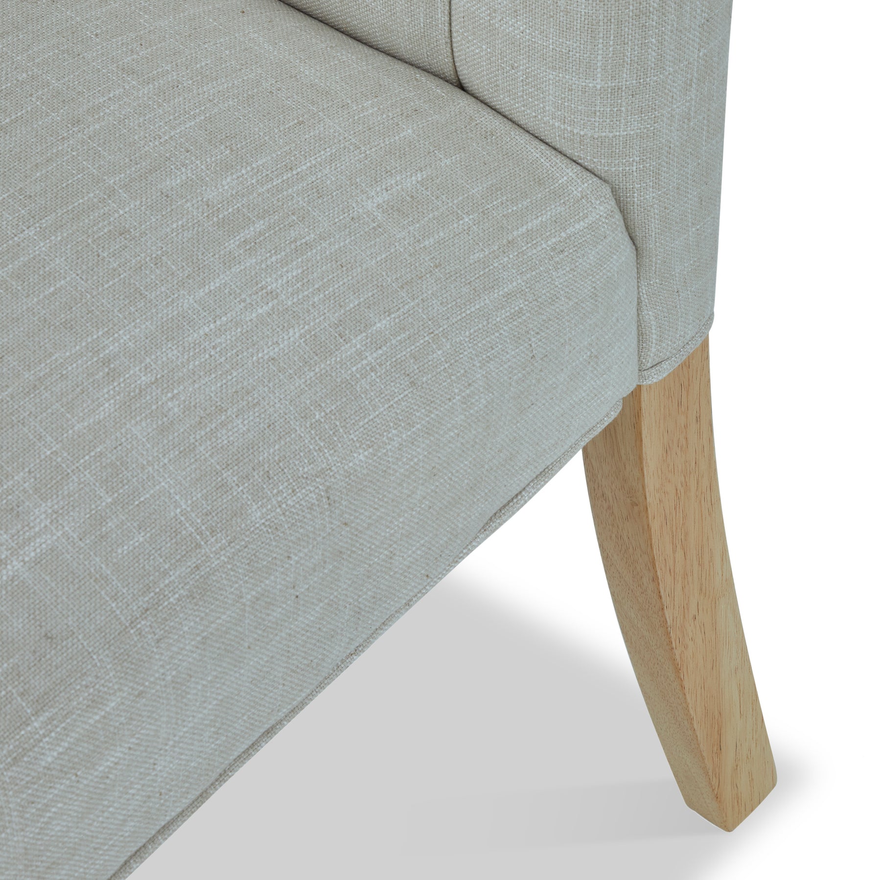 Portland Button Back Dining Chair Natural from Roseland Furniture