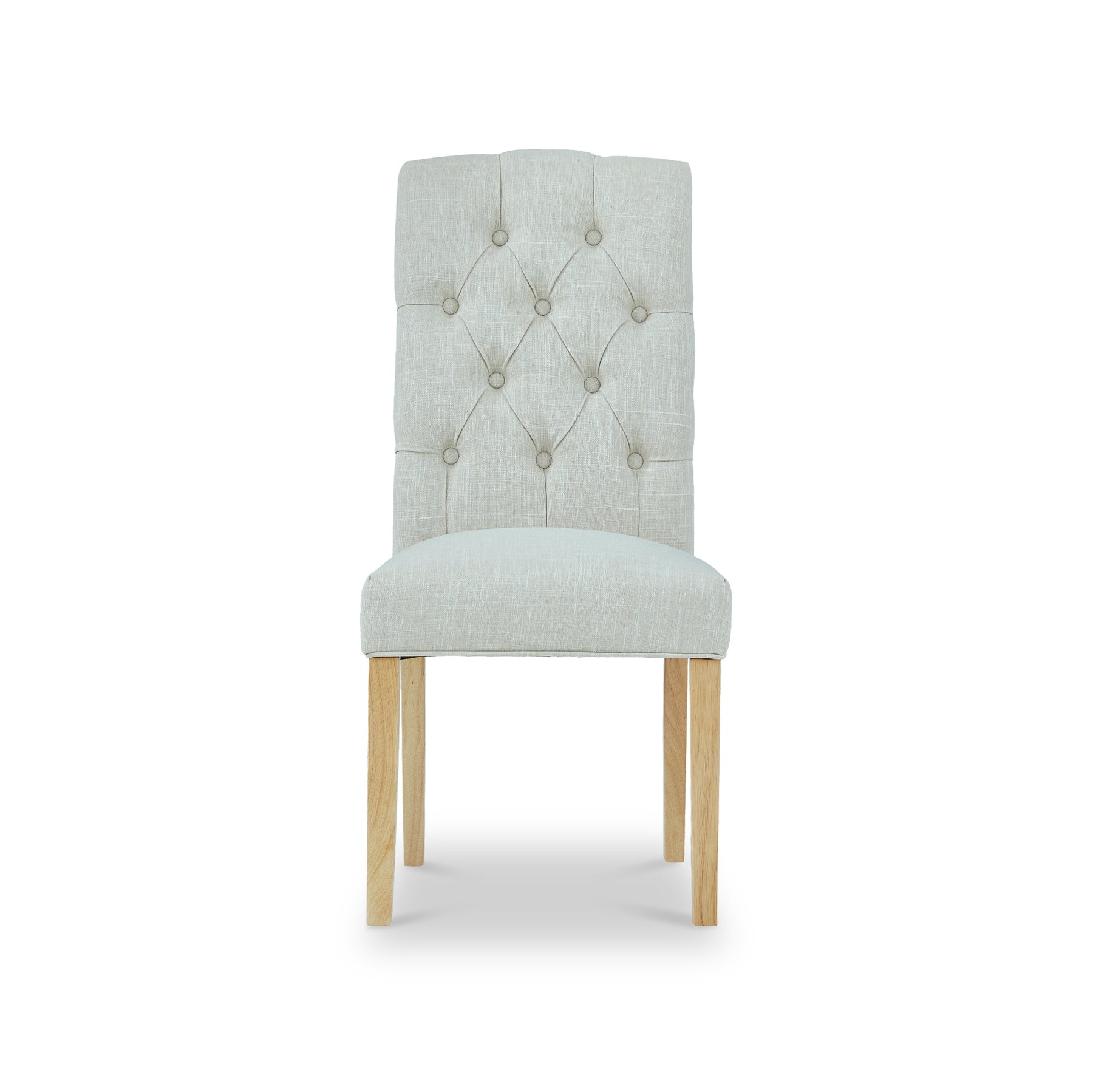 Portland Button Back Dining Chair Natural from Roseland Furniture