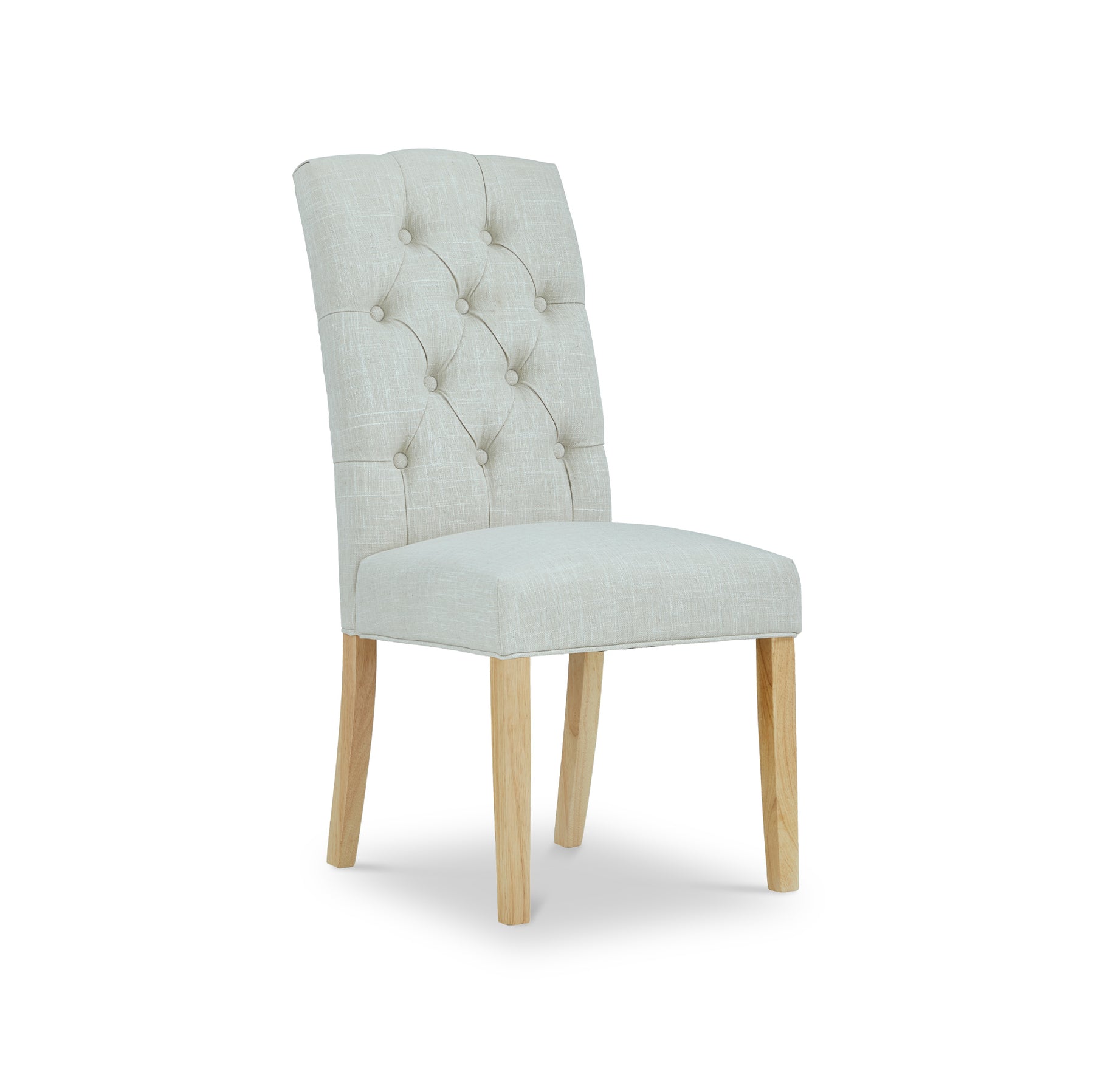 Portland Button Back Dining Chair Natural from Roseland Furniture
