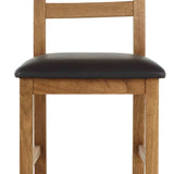 Harvey Dining Chair with Brown PU Seat from Roseland Furniture