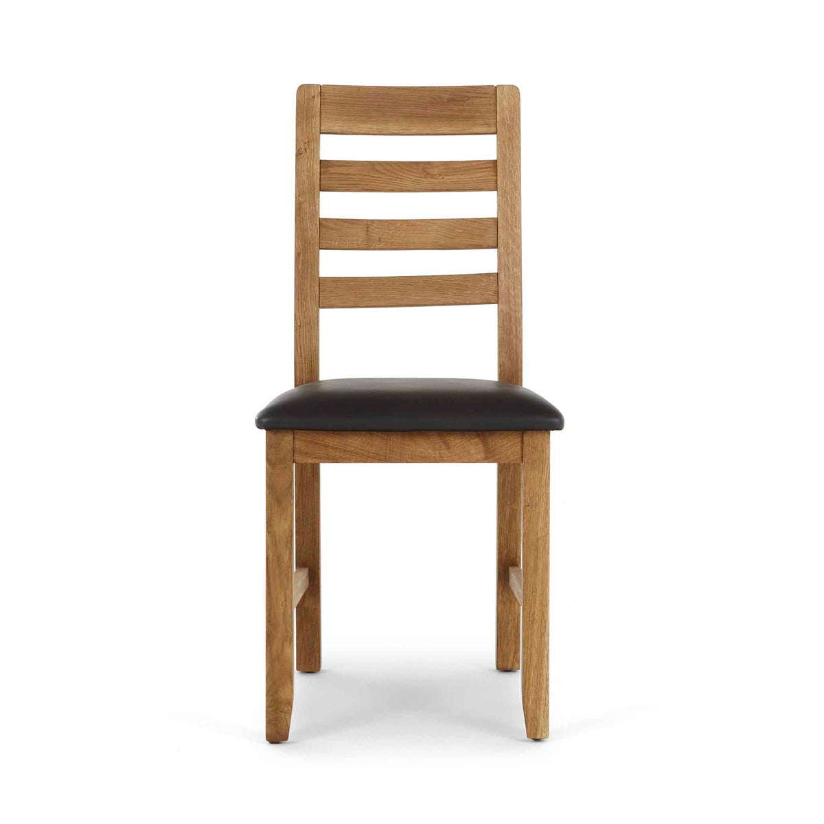 Harvey Dining Chair with Brown PU Seat from Roseland Furniture
