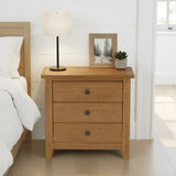 Broadway Oak 3 Drawer Chest by Roseland Furniture