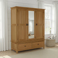 Broadway Oak Triple Wardrobe from Roseland Furniture