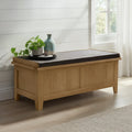Broadway Oak Storage Bench by Roseland Furniture