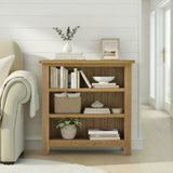 Broadway Oak Low Bookcase from Roseland Furniture
