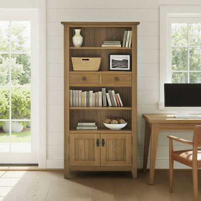 Broadway Oak Display Bookcase