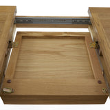 Broadway Oak 120-160cm Round Extendable Dining Table