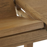 Broadway Oak 120-160cm Round Extendable Dining Table