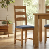 Broadway Oak Ladder Dining Chair from Roseland Furniture
