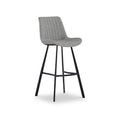 Bolton Faux Leather Barstool Light Grey from Roseland Furniture