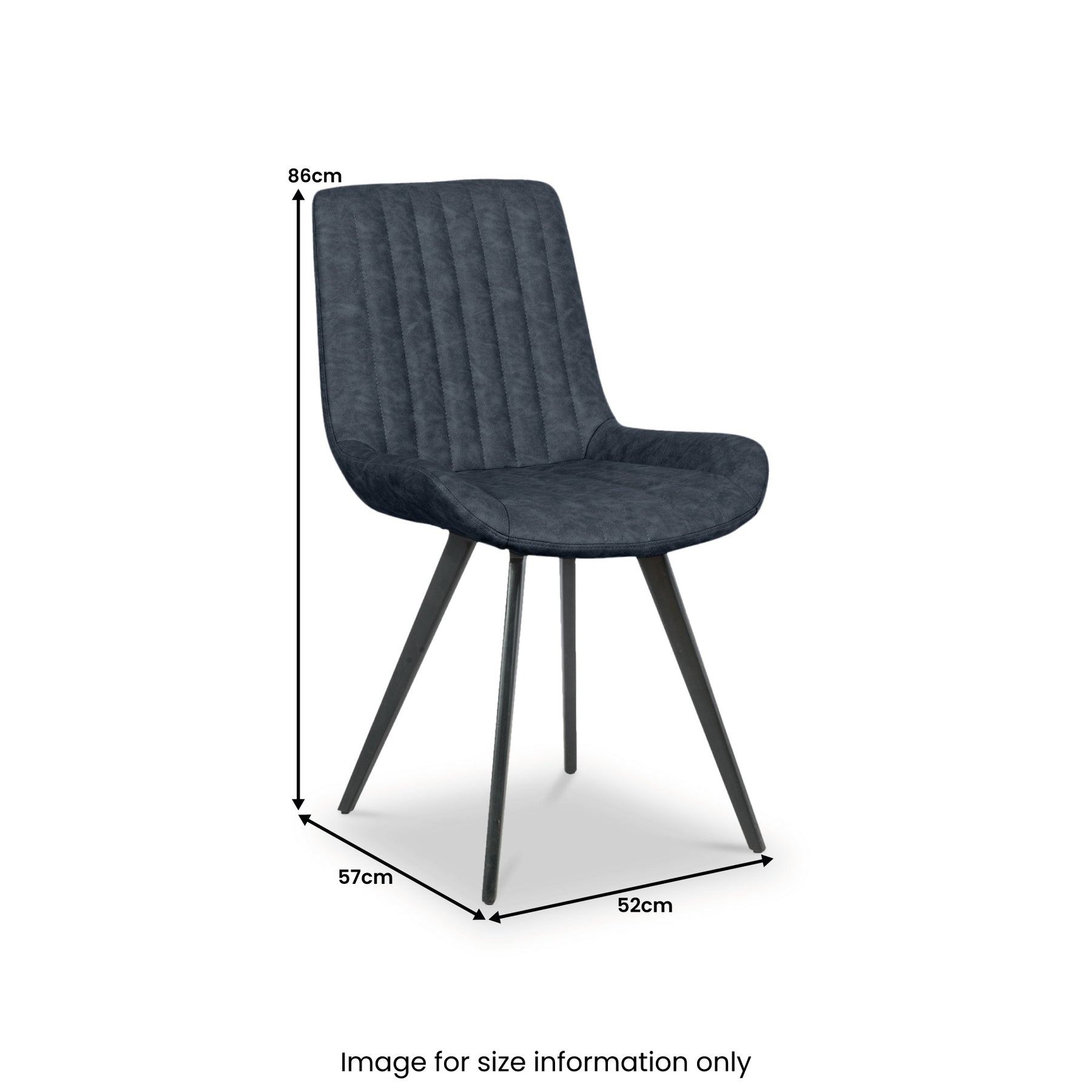 Bolton Faux Leather Barstool Dark Blue from Roseland Furniture