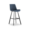 Bolton Faux Leather Barstool Dark Blue from Roseland Furniture