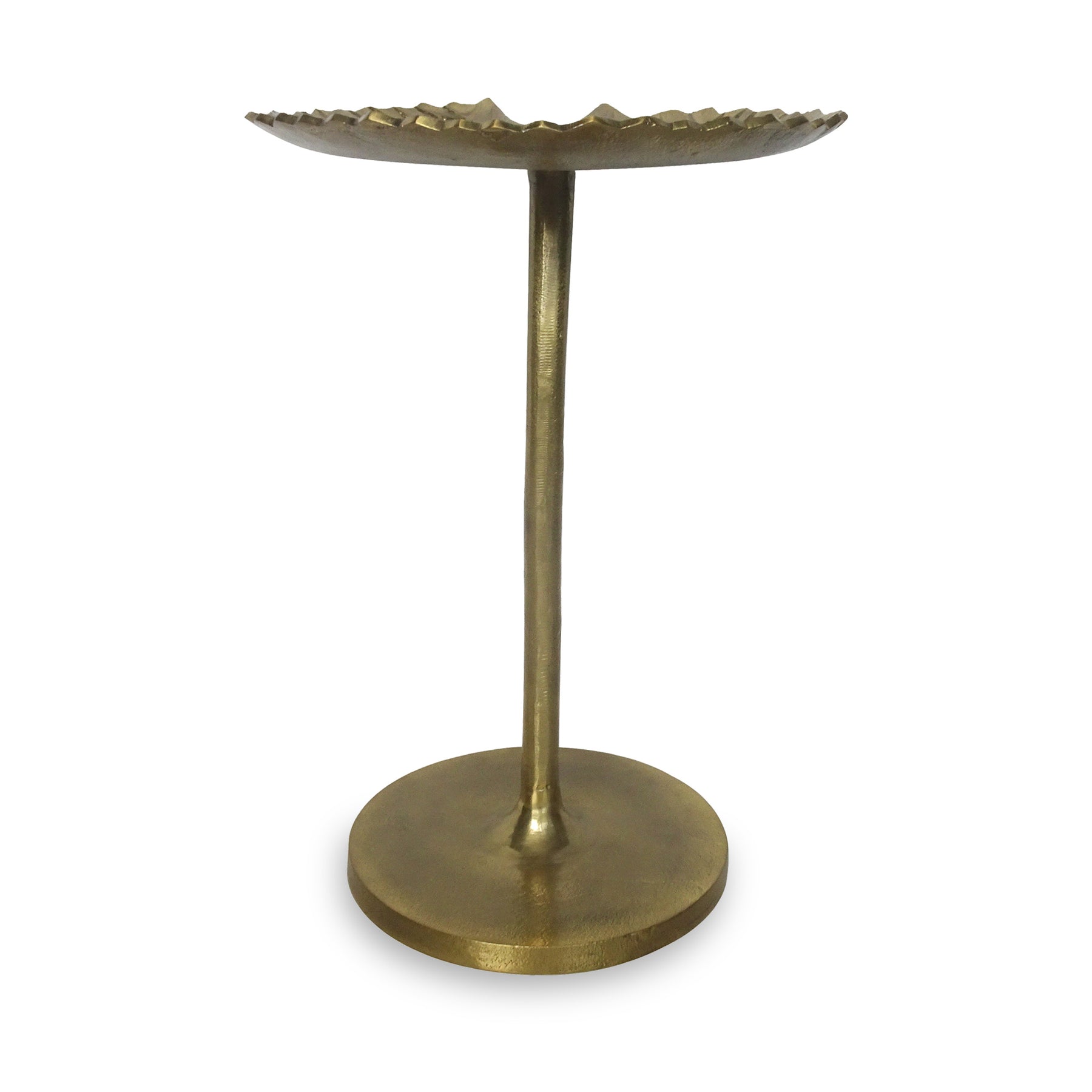 Santos Gold Leaf Side Table Dims from Roseland Furniture