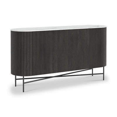 Milo Mango & Marble Fluted Sideboard