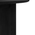 Milo Mango 200cm Black Fluted Dining Table by Roseland Furniture