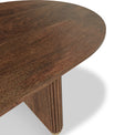 Milo Mango 200cm Walnut Fluted Dining Table by Roseland Furniture