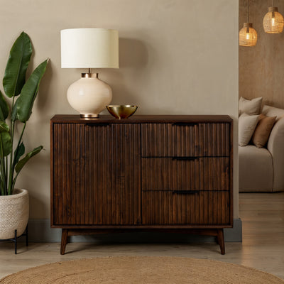 Oskar Grooved Small Sideboard