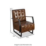 Lyon Leather Accent Chair from Roseland Furniture