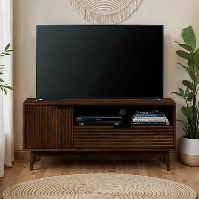 Oskar Small 110cm Grooved TV Unit