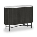 Milo Black Fluted Small Sideboard from Roseland Furniture
