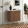 Milo Walnut Fluted Mini Sideboard from Roseland Furniture
