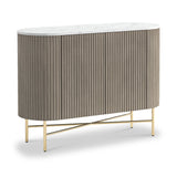 Amelie Grey Fluted Small Sideboard from Roseland Furniture