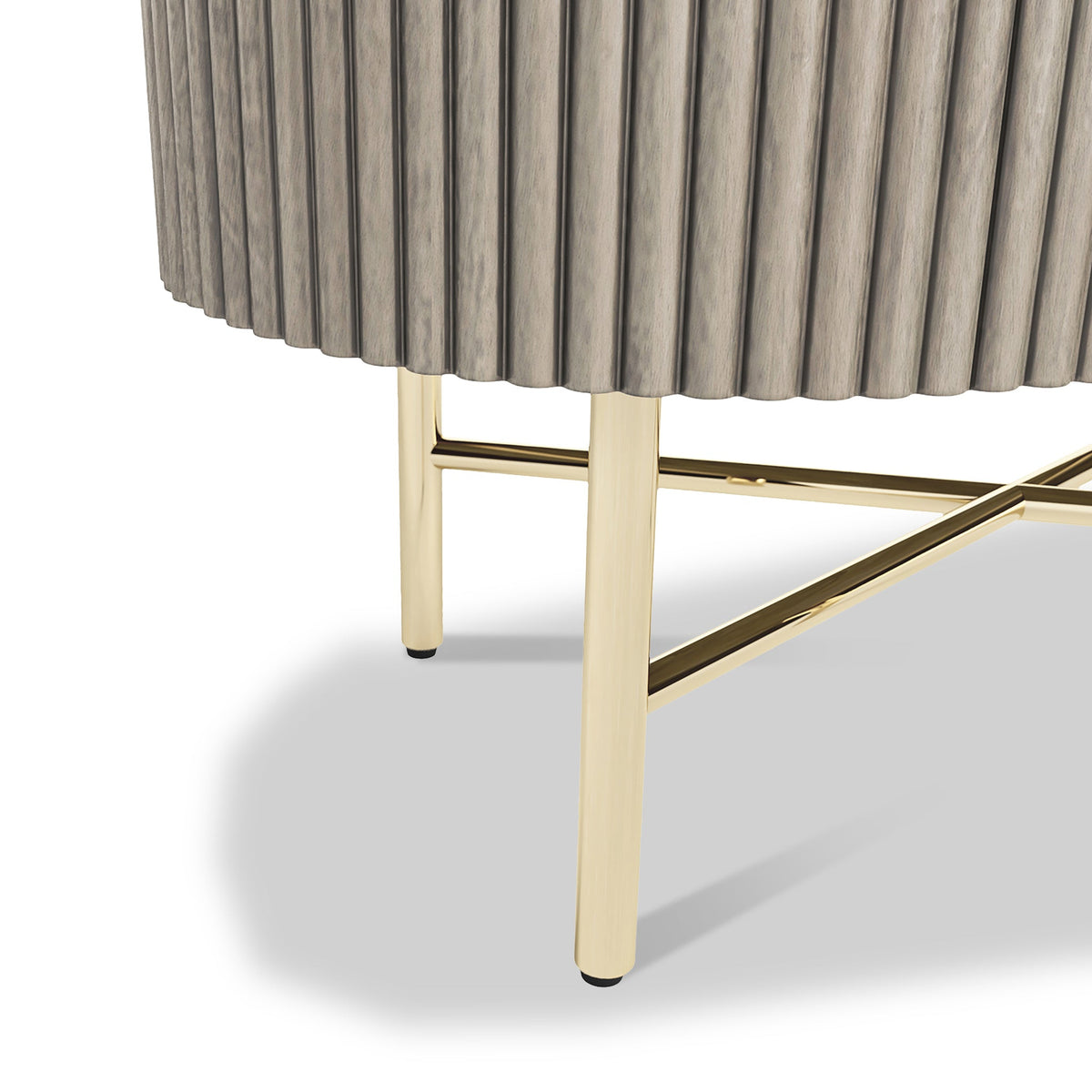 Amelie Grey Fluted Small Sideboard from Roseland Furniture