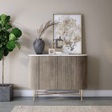 Amelie Grey Fluted Small Sideboard from Roseland Furniture