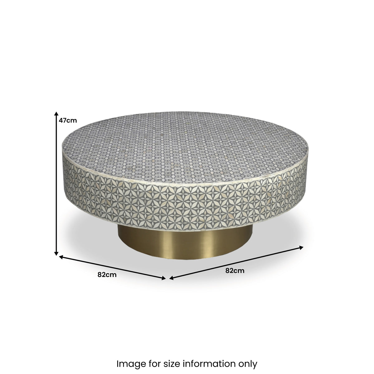 Belrose Bone Inlay Coffee Table from Roseland Furniture