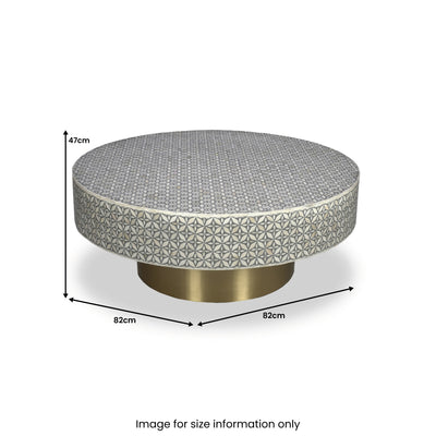 Belrose Bone Inlay Coffee Table