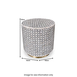 Belrose Bone Inlay Side Table from Roseland Furniture